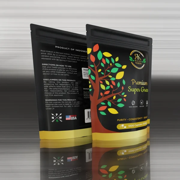 Premium Super Green Kratom Capsules - Image 2