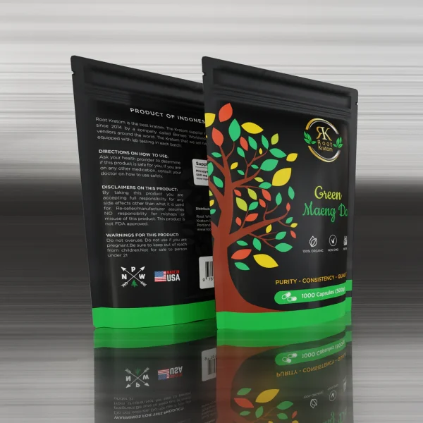 Green Maeng Da Kratom Capsules - Image 3