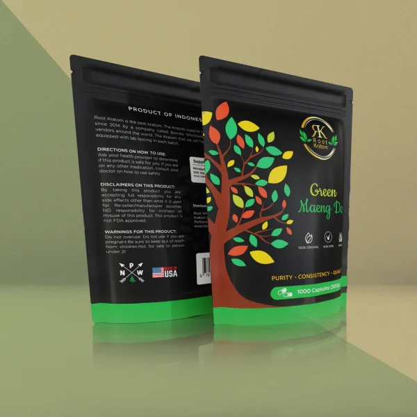 Green Maeng Da Kratom Capsules - Image 2