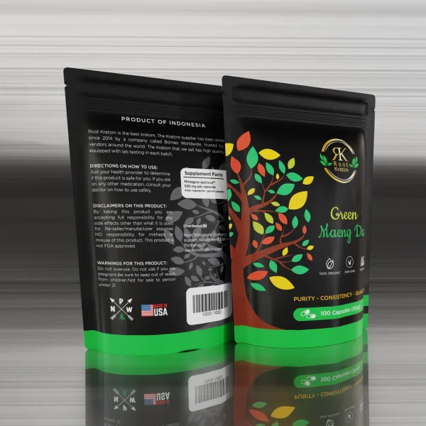 Green Maeng Da Kratom Capsules - Image 2