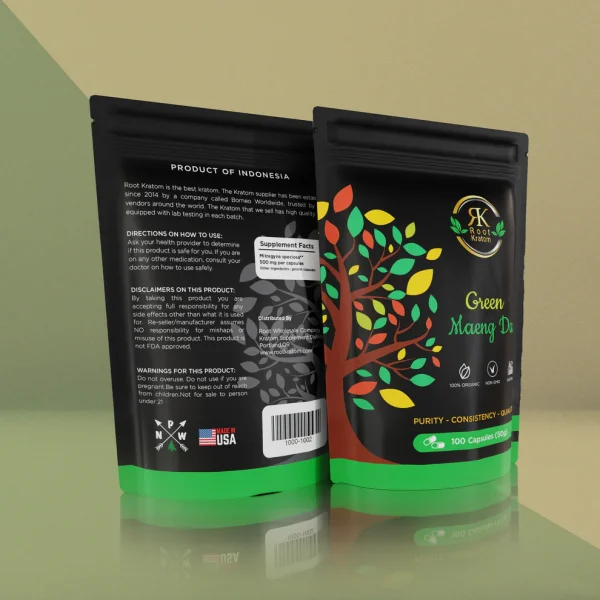 Green Maeng Da Kratom Capsules - Image 3