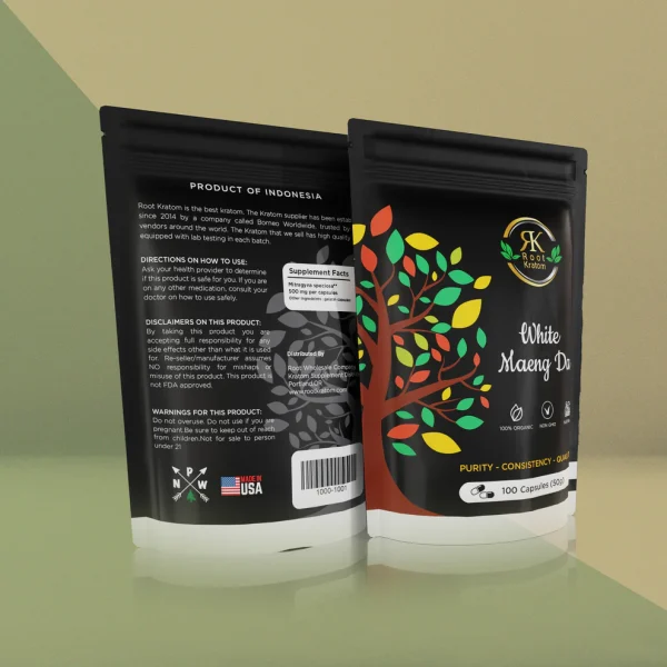 White Maeng Da Kratom Capsules - Image 2