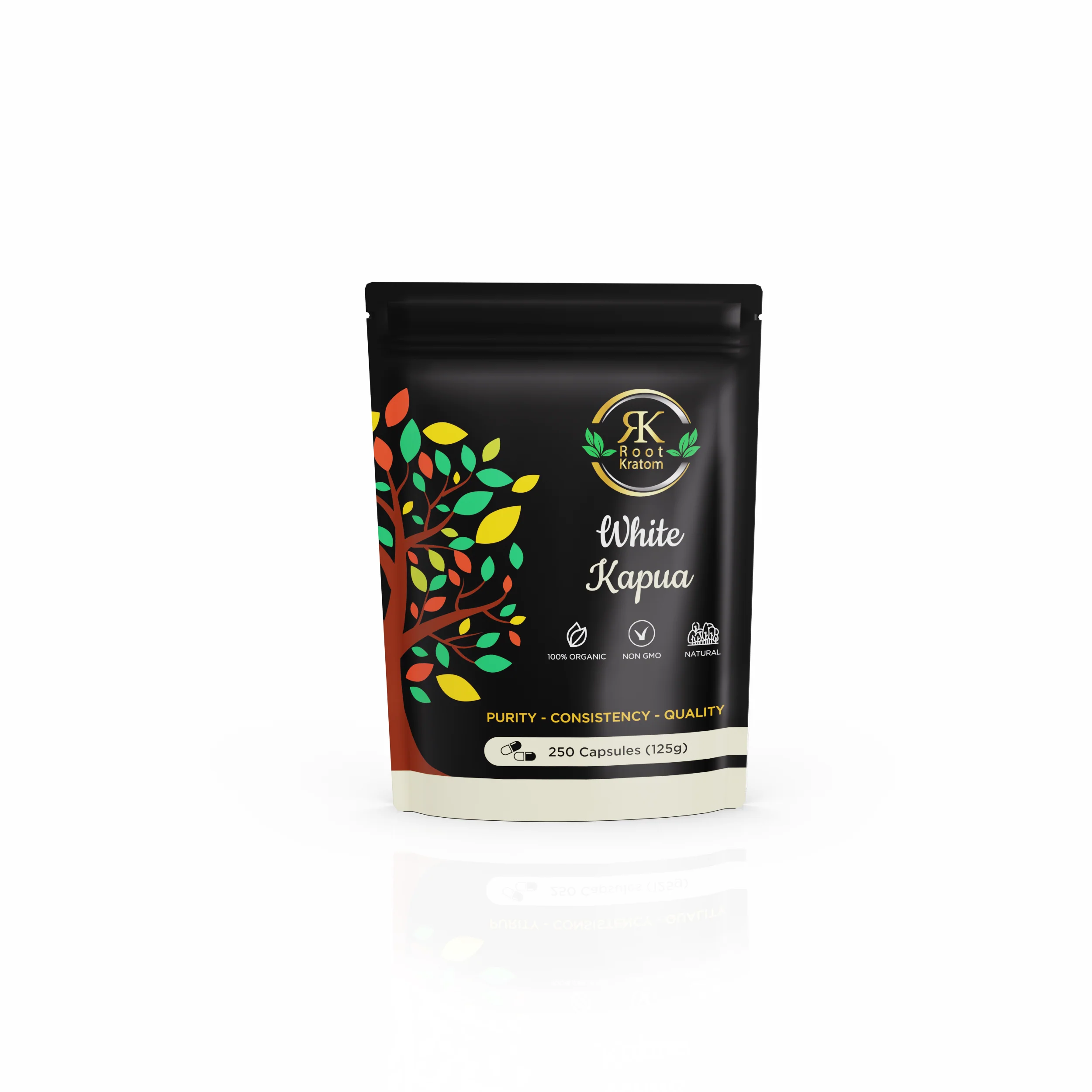 White Kapua Kratom Capsules