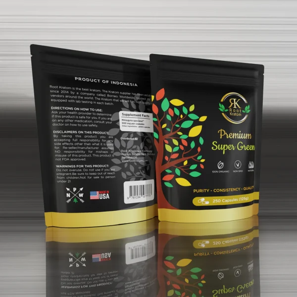 Premium Super Green Kratom Capsules - Image 3