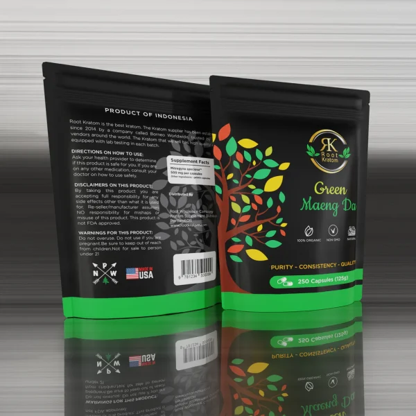 Green Maeng Da Kratom Capsules - Image 3