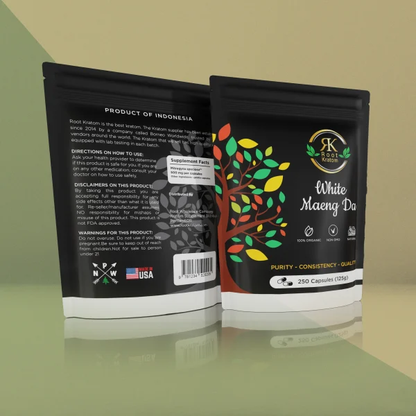 White Maeng Da Kratom Capsules - Image 2