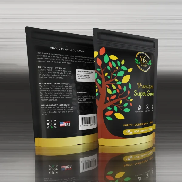 Premium Super Green Kratom Capsules - Image 3
