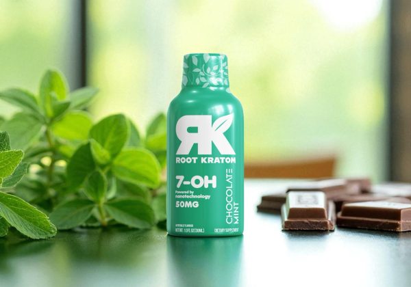 Chocolate Mint Kratom Shot with 7-Hydroxymitragynine for Focus, Relief, and Calm Energy