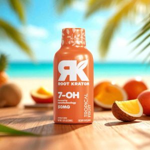 Tropical Fruit Kratom Extract Shot with 7-Hydroxymitragynine for Energy and Motivation