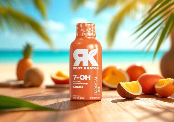 Tropical Fruit Kratom Extract Shot with 7-Hydroxymitragynine for Energy and Motivation