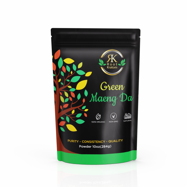 Root Kratom Green Maeng Da Kratom Powder 10oz – Organic Green Vein, Lab-Tested, Premium Quality