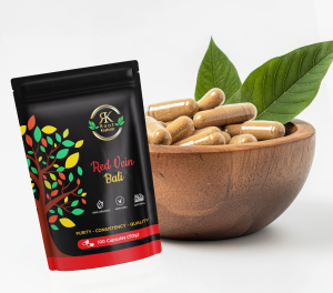 Red Vein Bali Kratom Capsules 100 count bottle for relaxation and daily balance