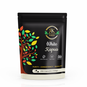 Root Kratom | White Kapua – Premium Kratom Capsules for Clarity & Energy | 250 Count