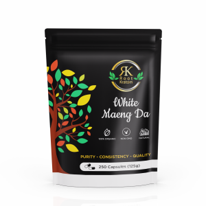 Root Kratom | White Maeng Da – Energizing Kratom Capsules for Clarity & Focus | 250 Count