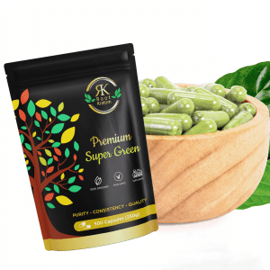 Root Kratom Premium Green kratom capsules, 500 count high-quality botanical capsules, lab-tested with fast USA shipping.