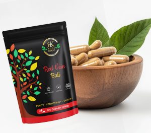 Red Vein Bali Kratom Capsules 500 Count by Root Kratom in premium capsule form