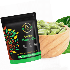 Root Kratom Green Maeng Da kratom capsules, 250 count premium botanical capsules, lab-tested and shipped fast across the USA.